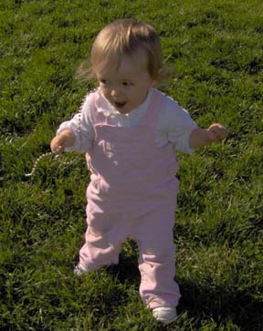 Look out mom -- I'm about to try running too!